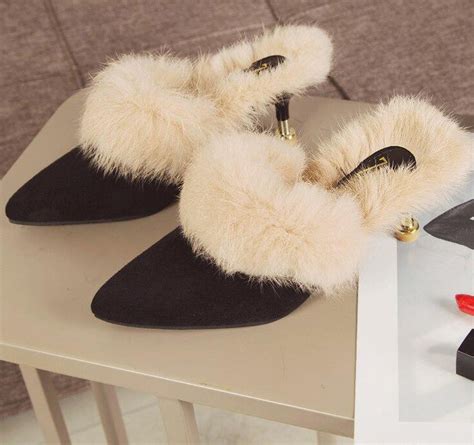 Sandale Vrai Fourrure