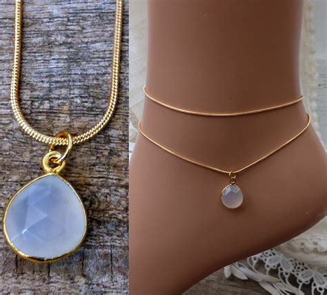 Collier Pendentif Pierre De&nbsp;Lune